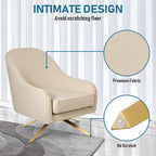 VredHom Modern Swivel Accent Chair with Stainless Steel Legs