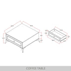 CraftPorch Contemporary Coffee Table