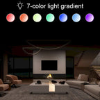 Function & Elegance: Modern LED-Lit Coffee Table with Glass Top