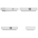 Function & Elegance: Modern LED-Lit Coffee Table with Glass Top