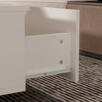 Function & Elegance: Modern LED-Lit Coffee Table with Glass Top