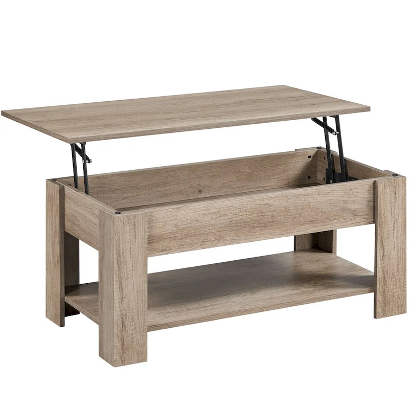 Yaheetech 38.6 Lift Top Coffee Table with Shelf for Living Room