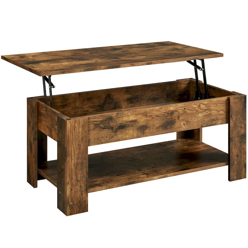 Yaheetech 38.6 Lift Top Coffee Table with Shelf for Living Room