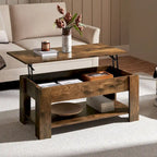 Yaheetech 38.6 Lift Top Coffee Table with Shelf for Living Room