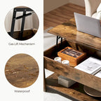 Yaheetech 38.6 Lift Top Coffee Table with Shelf for Living Room