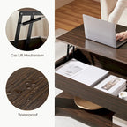 Yaheetech 38.6 Lift Top Coffee Table with Shelf for Living Room