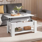 Yaheetech 38.6 Lift Top Coffee Table with Shelf for Living Room