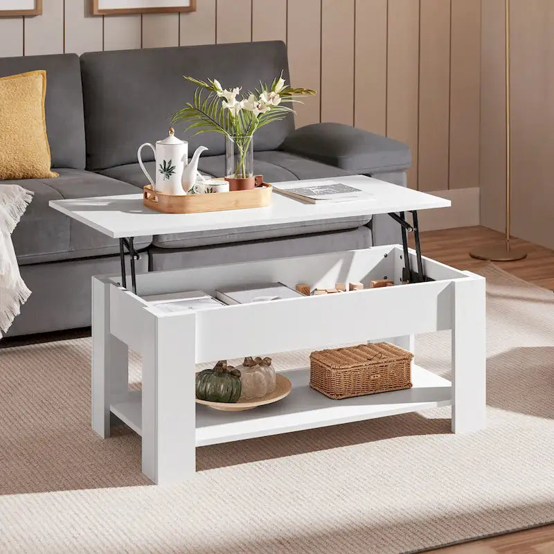Yaheetech 38.6 Lift Top Coffee Table with Shelf for Living Room