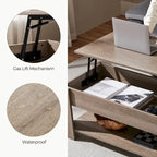Yaheetech 38.6 Lift Top Coffee Table with Shelf for Living Room