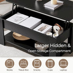 Yaheetech 38.6 Lift Top Coffee Table with Shelf for Living Room