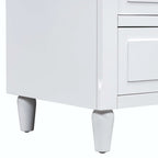 3-Drawer Nightstand Storage Wood Cabinet