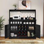 50 Farmhouse Coffee Bar Cabinet Wine Buffet Cabinet Kitchen Sideboard Buffet Cabinet