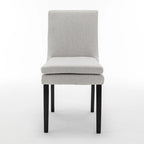 Modern Dining Chairs with Solid Wood Legs (Set of 2)