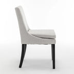 Modern Dining Chairs with Solid Wood Legs (Set of 2)