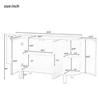 Light Luxury Sideboard with Adjustable Shelves and Large Storage Space