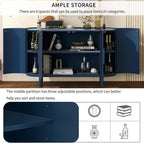 Light Luxury Sideboard with Adjustable Shelves and Large Storage Space