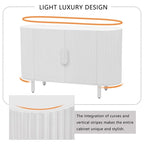 Light Luxury Sideboard with Adjustable Shelves and Large Storage Space