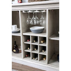 Furniture of America Hish Rustic White 57-inch Wood 5-shelf Buffet Server