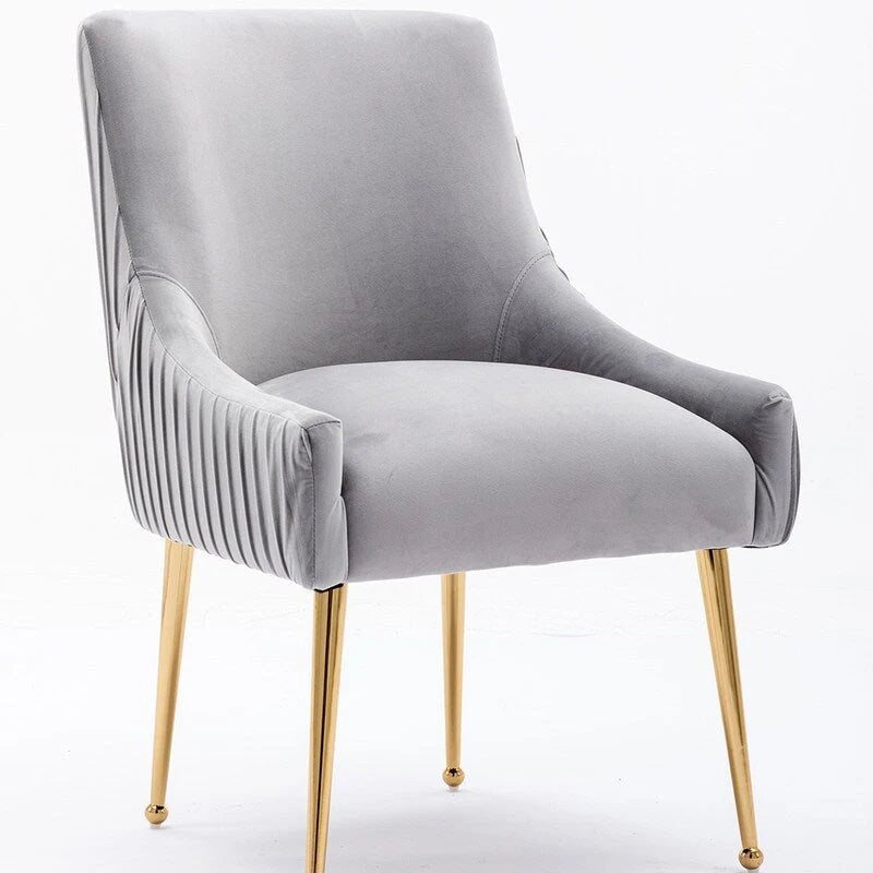 SEYNAR Modern Glam Velvet Dining Chair Set of 8 for Dining Room, Tufted Vanity Chair for Living Room (no table)