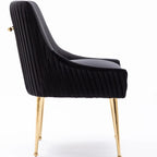 SEYNAR Modern Glam Velvet Dining Chair Set of 8 for Dining Room, Tufted Vanity Chair for Living Room (no table)