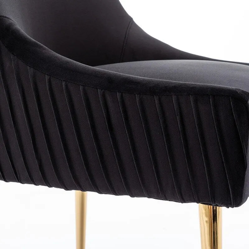 SEYNAR Modern Glam Velvet Dining Chair Set of 8 for Dining Room, Tufted Vanity Chair for Living Room (no table)