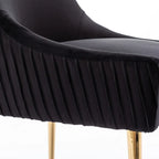 SEYNAR Modern Glam Velvet Dining Chair Set of 8 for Dining Room, Tufted Vanity Chair for Living Room (no table)