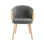 Art Leon Modern Fabric Accent Dining Wood Chair (Set of 2)