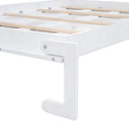 Nestfair Queen Size Murphy Bed Wall Bed with Top Cabinets