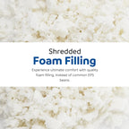 Sealy Kade 6ft Faux Fur Foam Bean Bag