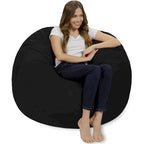 Bean Bag Chair 4-foot Memory Foam Removable Cover Bean Bags