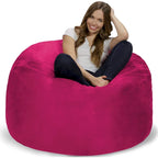 Bean Bag Chair 4-foot Memory Foam Removable Cover Bean Bags