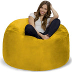 Bean Bag Chair 4-foot Memory Foam Removable Cover Bean Bags