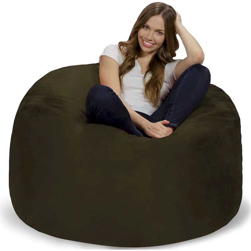 Bean Bag Chair 4-foot Memory Foam Removable Cover Bean Bags