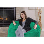 Bean Bag Chair 4-foot Memory Foam Removable Cover Bean Bags