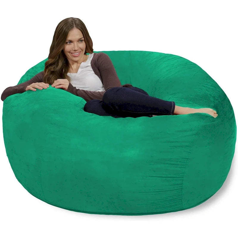 Bean Bag Chair 4-foot Memory Foam Removable Cover Bean Bags
