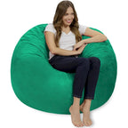 Bean Bag Chair 4-foot Memory Foam Removable Cover Bean Bags