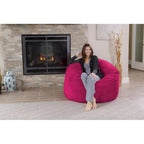 Bean Bag Chair 4-foot Memory Foam Removable Cover Bean Bags