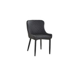 PU Leather Dining Chair with Tufted Seat and Back, Set of 4