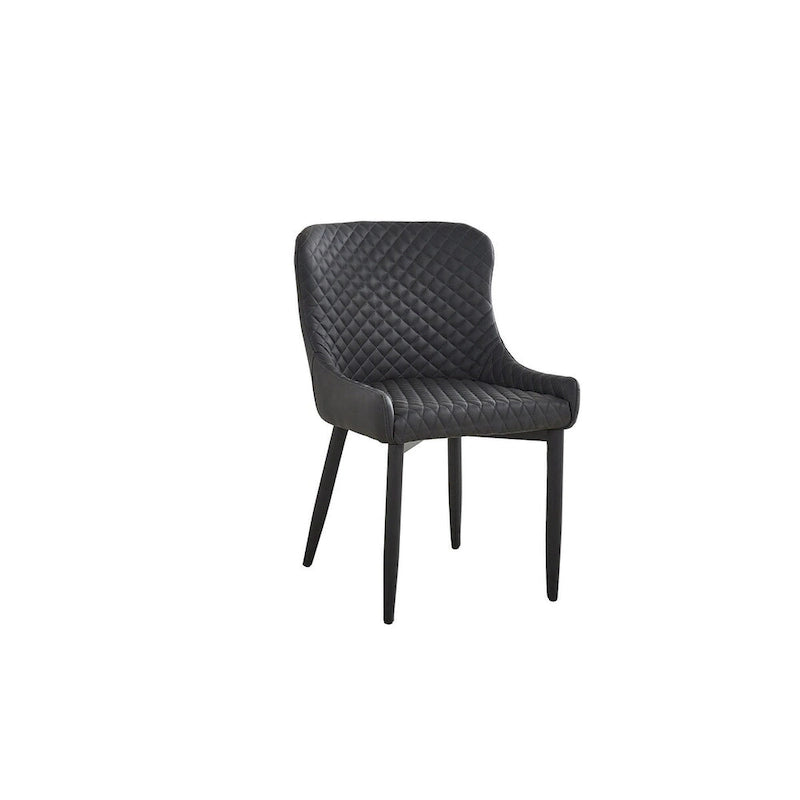 PU Leather Dining Chair with Tufted Seat and Back, Set of 4