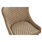 PU Leather Dining Chair with Tufted Seat and Back, Set of 4