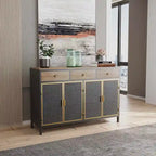 Modern Buffets Sideboard with Top Drawers, Freestanding Sideboard Storage Cabinet