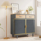 Modern Buffets Sideboard with Top Drawers, Freestanding Sideboard Storage Cabinet