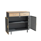 Modern Buffets Sideboard with Top Drawers, Freestanding Sideboard Storage Cabinet