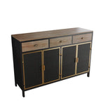 Modern Buffets Sideboard with Top Drawers, Freestanding Sideboard Storage Cabinet
