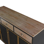 Modern Buffets Sideboard with Top Drawers, Freestanding Sideboard Storage Cabinet