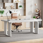 70.9 Executive Desk, Large Computer Office Desk Workstation