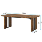 70.9 Executive Desk, Large Computer Office Desk Workstation