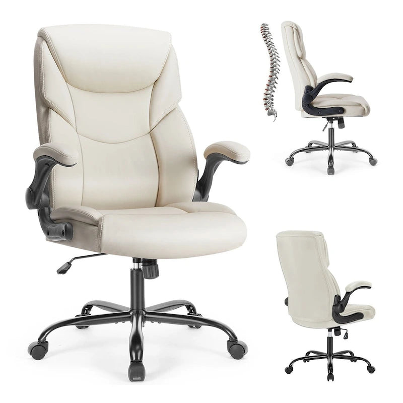Flip-Up Armrest Adjustable Ergonomic Home Office chair