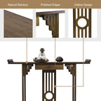 Classic Console Table with Drawer Bottom Shelf for Entryway Foyer
