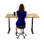 Wobble Stool Air balance ball chair on wheels alternative rolling